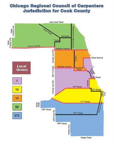 Chicago Regional Council of Carpenters jurisdiction for Cook County