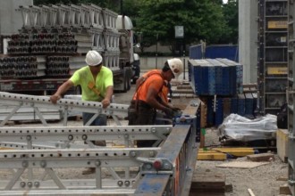 Local 13 carpenters at work